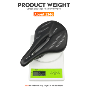 Sillines de <span class=keywords><strong>Bicicleta</strong></span> de Carbono TOSEEK, Rieles de Carbono Redondos de 7x9 mm, Diseño Ergonómico Ligero y Hueco, para Carretera, <span class=keywords><strong>MTB</strong></span>, Gravel y Carreras - Product Image 4