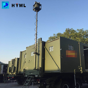 Poste de elevación de comunicación al aire libre montado en vehículo con iluminación LED Radar personalizable y altura de antena Diseño portátil - Product Image 6