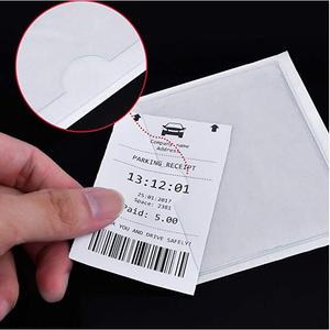 Clear Transparent PVC Parking Permit <strong>Holder</strong> <strong>Ticket</strong> Note <strong>Holders</strong> for Car Van Caravan Windscreen - Product Image 1
