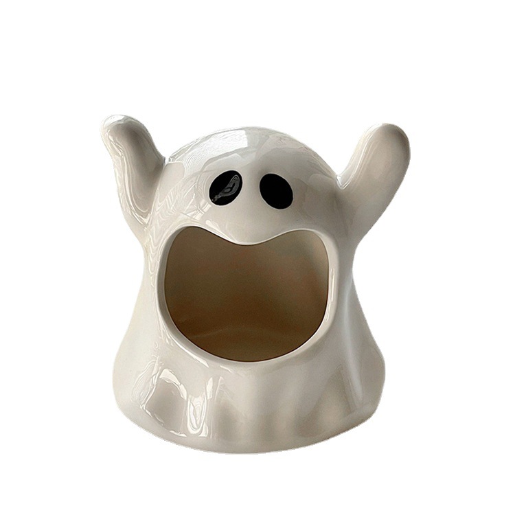 Креативная пепельница-призрак, пепельница, Хэллоуин, милый Призрак, керамическая пепельница, подсвечник, украшение дома