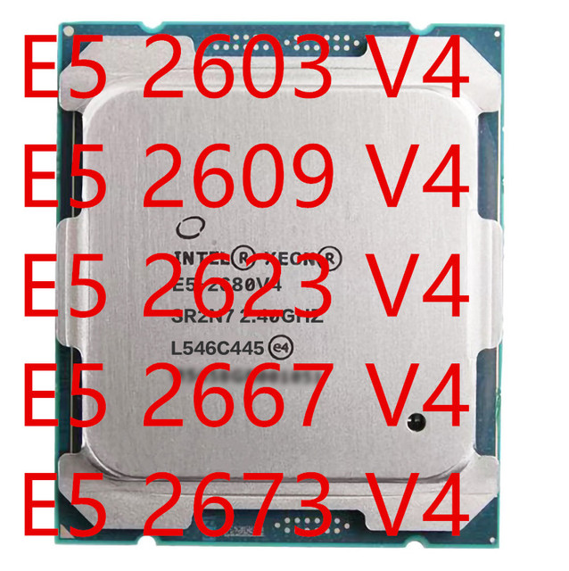 Good Price Intel Xeon E5- 2603V4 2609V4 2623V4 2667V4 2673V4 CPU Processor for Server Original Bulk Processor