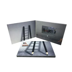 Kualitas Tinggi TFT 5 ''Teknologi IPS LCD Video Dalam Brosur Video Cetak LCD Video Marketing Books