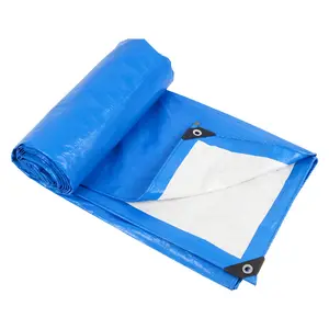 Agriculture Use In Stock Polyethylene Tarpaulin Canvas Hay Cover Wholesale Poly Tarp Waterproof Fabric PE Tarpaulin