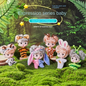 New 8cm Handmade <strong>Plastic</strong> Mini <strong>Doll</strong> Cute Simulation Baby BJD Ornaments Birthday Toy - Product Image 2