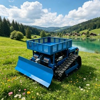 Robot de désherbage intelligent autopropulsé à essence, télécommandé, à braquage zéro, pour la réaménagement des pâturages agricoles