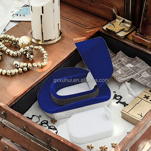 Custom Logo Cowboy <b>Hat</b> Ring Box Velvet Western Style Jewelry Case <b>for</b> <b>Wedding</b> Proposal Engagement Gifts - Product Image 3