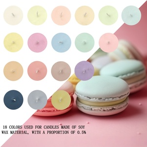 Meilleures ventes, disponible en gros, impression de logo personnalisée, palette de couleurs macaron, 34 couleurs de flocons de cire, <span class=keywords><strong>kit</strong></span> de <span class=keywords><strong>fabrication</strong></span> de bougies, colorants pour bougies - Product Image 4