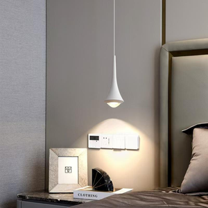 Lámpara Colgante LED Moderna, Delgada y Larga, Altura Ajustable, Alto CRI 90, para Dormitorio, Mesita de Noche, Bar, Restaurante, Aluminio - Product Image 4