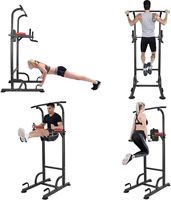 Equipo de Ejercicio Multifuncional para el Hogar RS, Barra de Dominadas Ajustable, Estación de Flexiones, Máquina de Entrenamiento de Fuerza para Músculos Abdominales