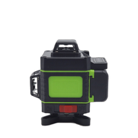 Niveau laser industriel DIY de qualité supérieure, 16 lignes vertes 520nm, rotation 4D à 360°, précision de 300m, portée de 50m, batterie Li-Ion statique