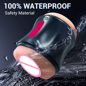 Diseño de textura realista Bastante 10 modos de vibración potentes Masturbador masculino Juguetes sexuales para adultos - Product Image 6