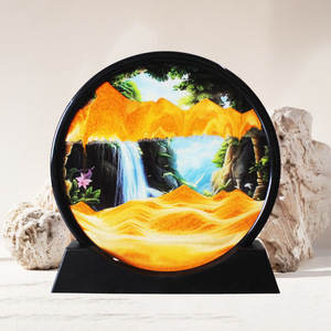 Vente en gros Horloge de sable mouvant pour ornement de peinture Horloge de sable créative pour <span class=keywords><strong>paysage</strong></span> et art <span class=keywords><strong>sablier</strong></span> pour décoration de la maison - Product Image 3