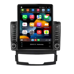 Navifly Pemutar Multimedia Mobil Android 11.0 Tesla, Radio Mobil GPS WIFI IPS DSP Stereo untuk SsangYong Korando 2010-2013