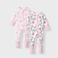 Combinaison pour bébé nouveau-né en fibre de bambou, manches longues, combinaison de sommeil, fermeture éclair YKK, certifiée CPC, combinaison pour nourrisson et tout-petit, pyjama, fabrication en usine