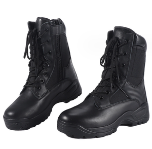 Botas de Combate TST30 para Hombre, de Cuero Negro, para 3 Estaciones: Invierno, Otoño y Primavera - Product Image 5