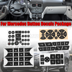 Pegatinas Nuevas para Reparación de Botones de Coche, Volante, Aire Acondicionado, Cerradura de Puerta y Ventanillas para Mercedes-Benz 2007-2014 - Product Image 1
