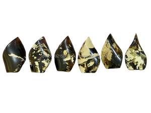 Venta al por Mayor de Ámbar Natural de Sumatra, Indonesia, de Alta Calidad, Pulido, con Forma de Llama, Cristal Curativo, Artesanía, Tamaño 10 cm - Product Image 6