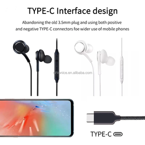 Para Samsung Note 10 S20 Auriculares tipo C en la oreja Auriculares con micrófono Auriculares <span class=keywords><strong>HIFI</strong></span> Auriculares deportivos para Samsung <span class=keywords><strong>AKG</strong></span> - Product Image 5