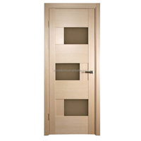 Intérieur Extérieur Moderne Intérieur Décoré Art Portes invisibles en bois avec panneaux de bois verticaux avec serrure intelligente