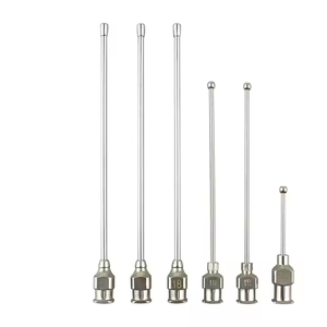 माउस गैस्ट्रिक लैवलेज और पालतू फीडिंग ड्रिप फास्टनरों उत्पाद के लिए 18 ग्राम स्टेनलेस स्टील बॉल सुई - Product Image 2