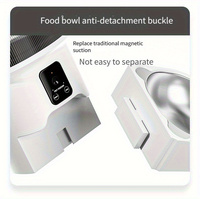 Distributeur automatique de nourriture pour animaux de compagnie en plastique écologique avec caméra, distributeur intelligent de nourriture pour chiens et chats, enregistrement vidéo, alimentation programmée pour chiens et chats