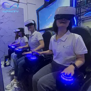 2023 Neueste Münz-Vr-Spiele Multiplayer-Setup-Projekt 4 Sitze 9D Virtual Reality Cinema Vr-Sets für Gaming Center