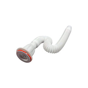 Sifone per Lavabo da <span class=keywords><strong>Bagno</strong></span> dal Design Moderno, Tubo di Drenaggio Flessibile Facile da Pulire, Bianco, Prezzo Competitivo - Product Image 1