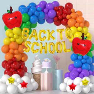 Kit d'arche de guirlande de ballons arc-en-ciel, ballons en forme de crayon Apple, ballons en feuille <span class=keywords><strong>pour</strong></span> <span class=keywords><strong>la</strong></span> <span class=keywords><strong>maternelle</strong></span>, décoration de fête de rentrée <span class=keywords><strong>scolaire</strong></span> - Product Image 6