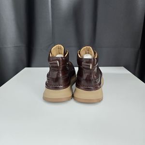 High Quality Horsehide <b>Ankle</b> Boots for Men's Outdoor Hiking-Durable Waterproof Breathable Winter Autumn Style - Product Image 4