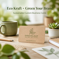 Tarjetas de Visita Personalizadas de Papel Kraft de 600 g/m² con Logotipo en Relieve y Forma Troquelada para Marcas Ecológicas y Salones de Belleza, Suministro al por Mayor de Fábrica