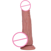 Dildo réaliste imperméable avec base à ventouse puissante, en matériau vert, de haute qualité, jouet sexuel portable pour adultes
