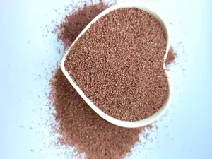 Natural Red 30/60 20/40 Mesh Red Garnet Sand Sandblasting Metal Abrasive For Industrial