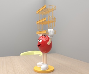 Présentoir à collations créatif-Étagère en forme de personnage de dessin animé pour la décoration de magasin et la promotion de produits - Product Image 6