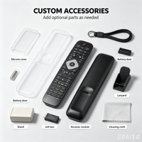 Control Remoto Universal para TV KEYUAN TY-44D de Código Fijo, Anti-Impactos, con 4 Botones, Batería AAA, Alcance de 20m