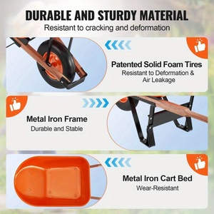 <span class=keywords><strong>Brouette</strong></span> <span class=keywords><strong>en</strong></span> acier à manche <span class=keywords><strong>en</strong></span> <span class=keywords><strong>bois</strong></span> carré professionnel de <span class=keywords><strong>grande</strong></span> capacité personnalisable aux États-Unis - Product Image 3