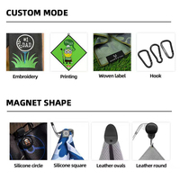 Serviette de golf magnétique personnalisée avec logo, en microfibre gaufrée, avec aimant cousu pour une fixation facile au sac de golf