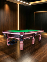 Table de billard chinoise PUSHIZHE de 9 pieds, table de billard professionnelle de tournoi standard avec retour de balles pour club