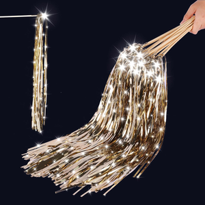 Nuevas varitas de boda iluminadas con oropel LED, accesorios de felicitación para bodas, fiestas de cumpleaños, Navidad y <span class=keywords><strong>A</strong></span>ño Nuevo - Product Image 1