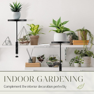 Étagère de fenêtre pour <span class=keywords><strong>plantes</strong></span>, plateaux à pince, décoration, étagère de fenêtre réglable, pince pour fenêtre, plateau à pince pour <span class=keywords><strong>plantes</strong></span> d'intérieur, plateau d'extension en métal - Product Image 2