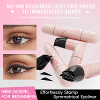 Eyeliner liquide à double embout, effet œil de chat symétrique, étanche et anti-bavures, pour débutants