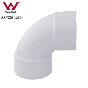 Raccord de tuyauterie d'évacuation des eaux usées en <span class=keywords><strong>PVC</strong></span>-U SAM-UK AS/NZS 1260 Watermark, coudé à 90 degrés, pour système d'égout australien - Product Image 1