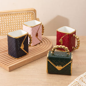 Exquisita Taza de Café de Cerámica con Diseño de Perlas, Taza de Té con Leche de Porcelana Personalizada de Lujo Clásico con Platillo y Cuchara, Regalo para Chicas - Product Image 2