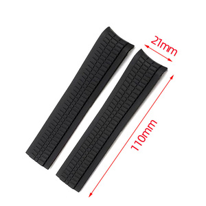 <span class=keywords><strong>Cinturino</strong></span> per <span class=keywords><strong>Orologio</strong></span> in <span class=keywords><strong>Silicone</strong></span> con Estremità Curva 21mm, <span class=keywords><strong>Cinturino</strong></span> Sportivo in Gomma Senza Fibbia per Grenade Aquanaut 5164A 5167A 5167R - Product Image 4