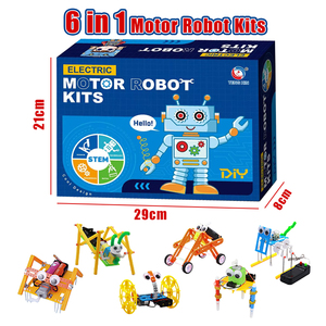 2025 giáo dục STEM Kit điện hoạt động khoa học đồ chơi DIY 6 trong 1 động cơ Robot Kit cho các trường học trẻ em. - Product Image 3