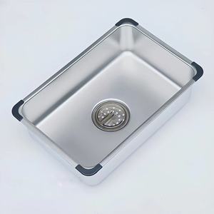 <span class=keywords><strong>Petit</strong></span> <span class=keywords><strong>bassin</strong></span> en acier inoxydable brossé pour évier de cuisine en acier inoxydable à <span class=keywords><strong>cascade</strong></span> fait main - Product Image 1