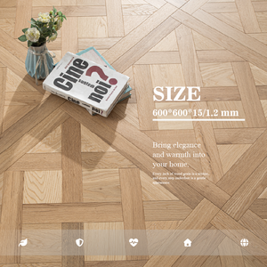 Suelo de Madera Multicapa de Roble con Núcleo de Abedul, 15 mm de Grosor, Instalación Moderna T&G para Cocina, Baño, Villa y <span class=keywords><strong>Parque</strong></span> - Product Image 3