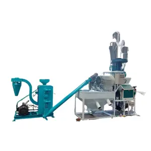 Fully Complete Industrial Rice Wheat Maize Flour Processing Machinery Small Corn Flour Mill Plant