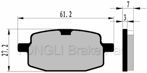 Plaquettes de frein à disque avant pour moto <span class=keywords><strong>Baotian</strong></span> <span class=keywords><strong>GY6</strong></span> 49cc 50cc, état neuf, compatibles avec Terra MOTO Street - Product Image 6