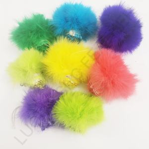 Plumas de Marabú de Pavo de Primera Calidad de 4-5 Pulgadas de la Marca SHC al por Mayor, Plumas de Gallo Teñidas de Blanco y de Colores para Atado de Moscas - Product Image 3