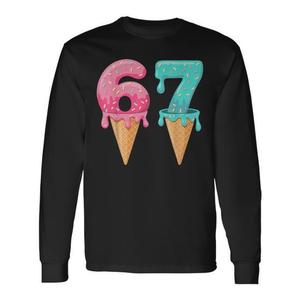 Camiseta de manga larga Baseball Drip Ice Cream 67 Lifestyle 101 - Product Image 1